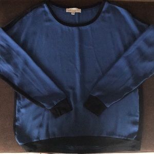 Philosophy Blue and Black Top